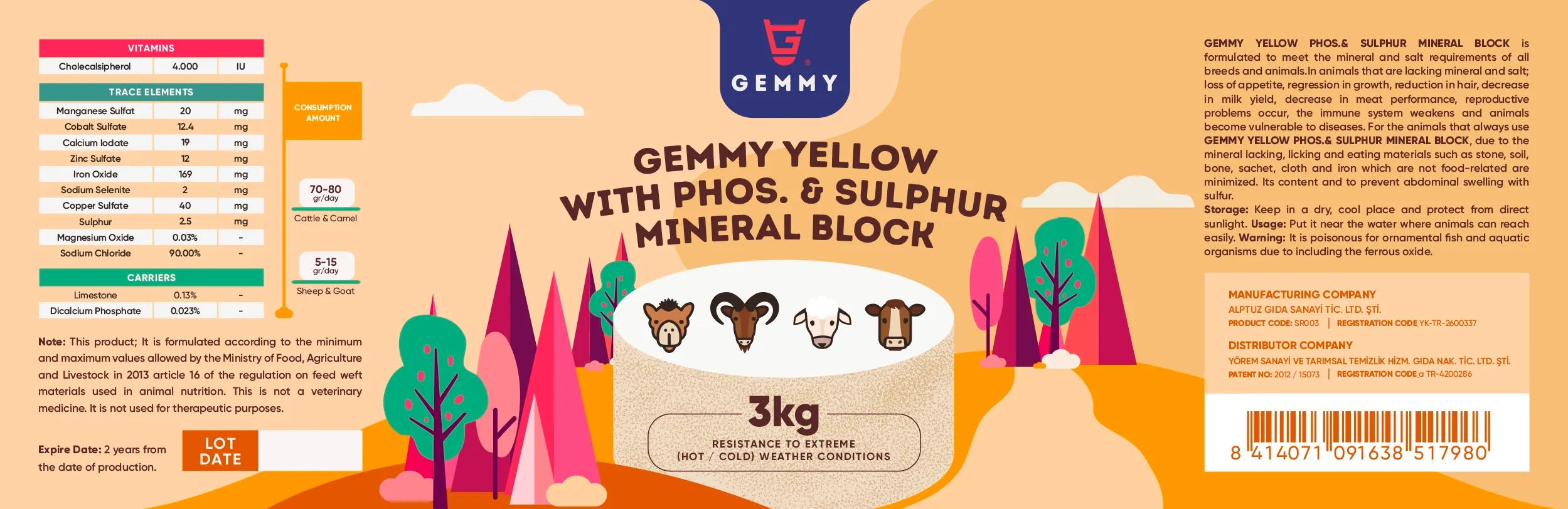 Gemmy-Yellow-Mineral-Block-Sticker-3KG-02